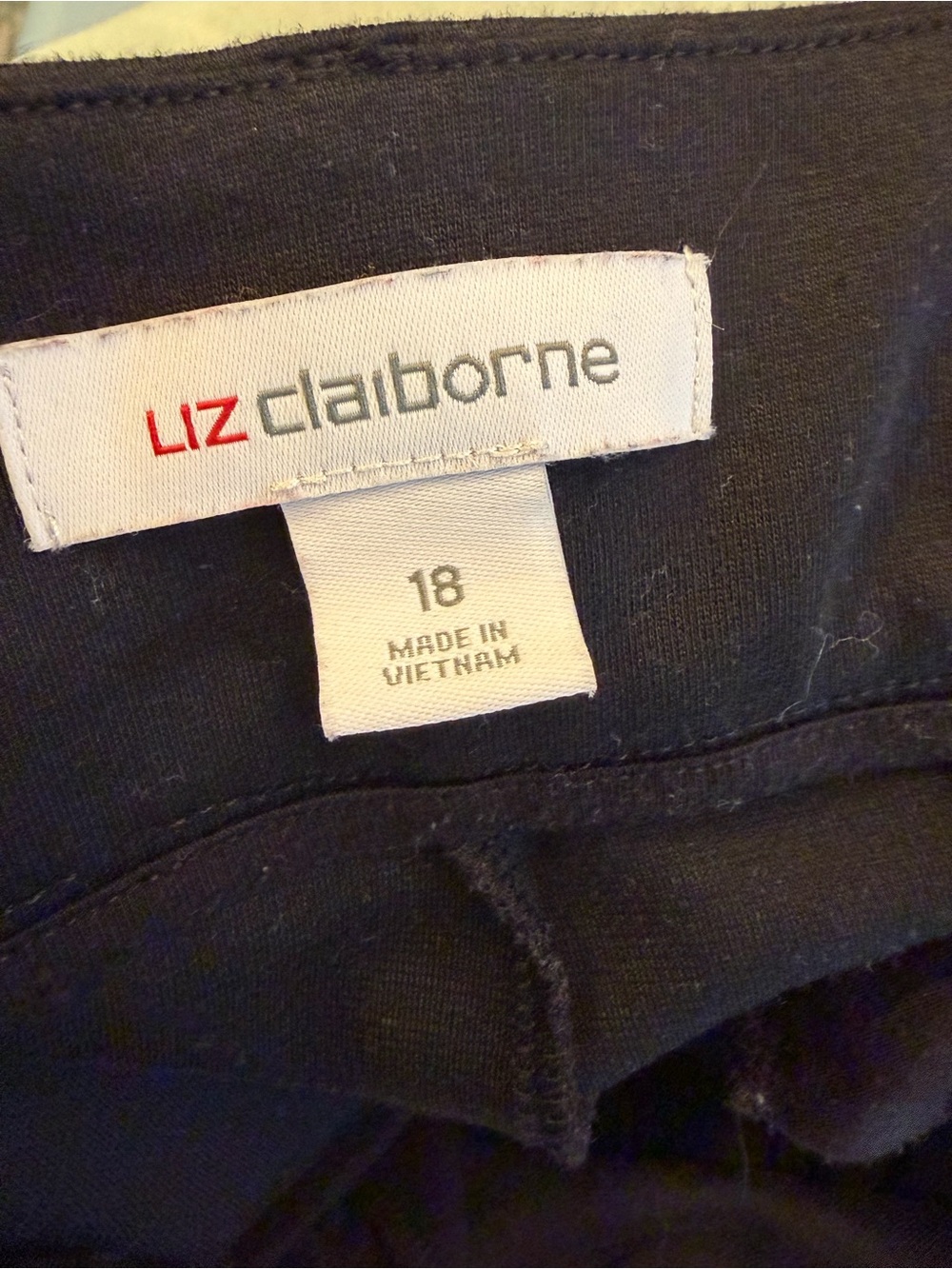 B2G1 FREE Liz Claiborne Black Wide Leg Tie Waist Dress Pants Plus Size 18 - Picture 11 of 11